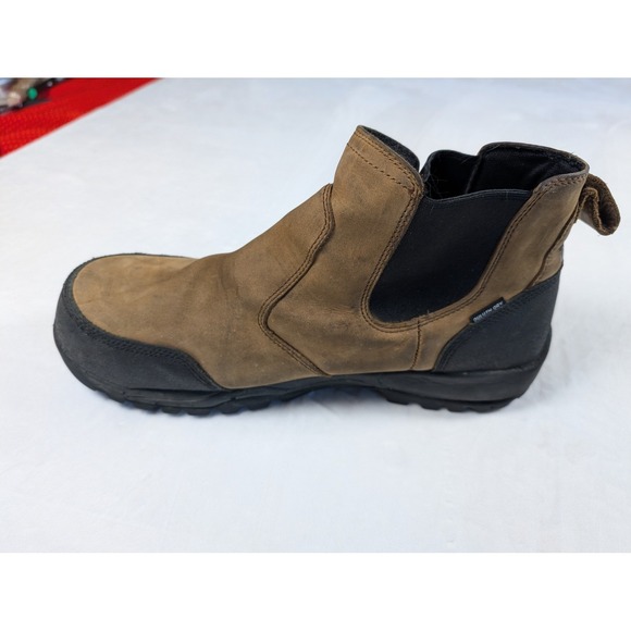 Duluth Trading Mens Brown Leather Waterproof Safety Work Boots Size 14 Medium - Picture 4 of 14